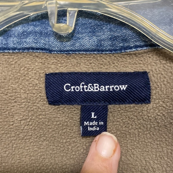 Croft & Barrow Denim Shirt Jacket Size L - Picture 2 of 8